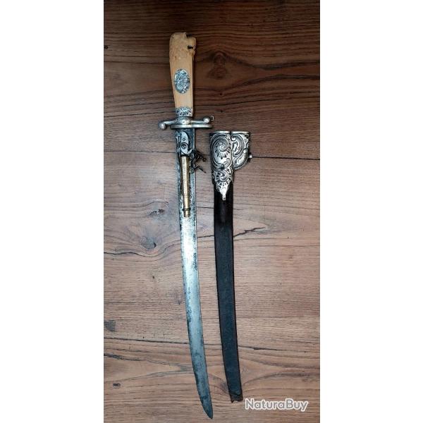 Dague pistolet XVIIIeme