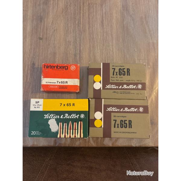 Munitions 7x65R sellier&bellot hirtenberger