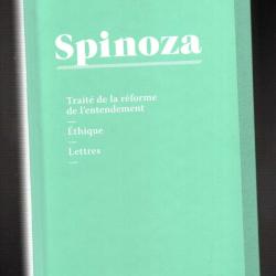 spinoza trait&eacute; de la r&eacute;forme de l'entendement , &eacute;thique, lettres , cartonn&eacute;