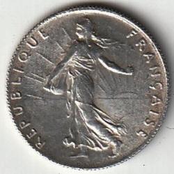 Pi&egrave;ce de Monnaie Argent France  Pi&egrave;ce de 50 Centimes Semeuse 1918