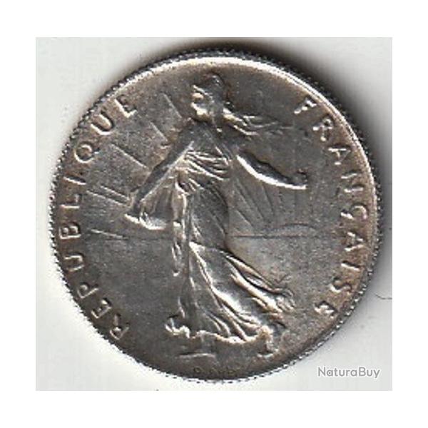 Pi�ce de Monnaie Argent France  Pi�ce de 50 Centimes Semeuse 1918