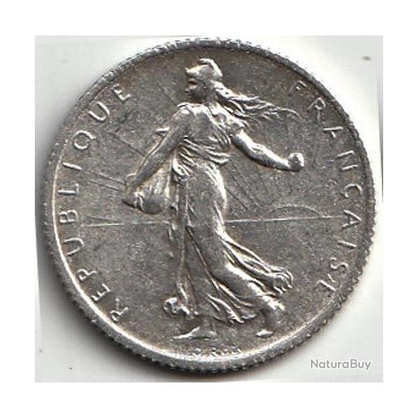 Pi�ce De Monnaie Argent France 1 franc Semeuse1914