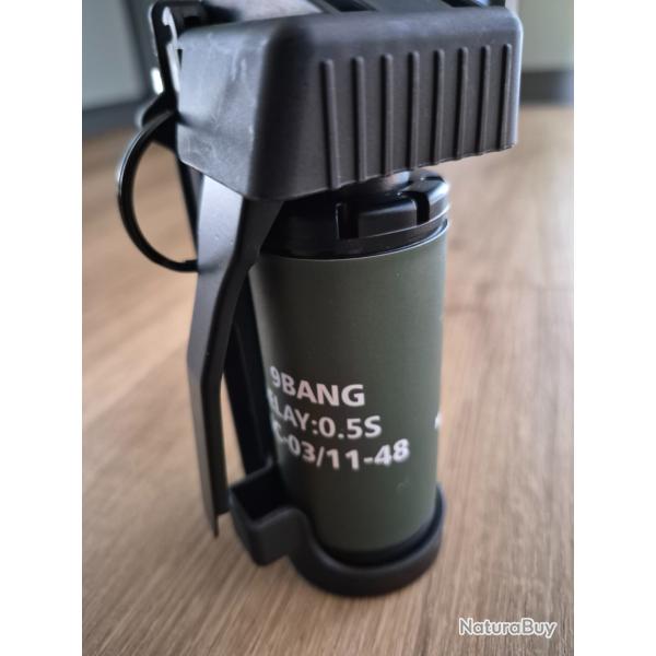 Grenade factice Flashbang avec support