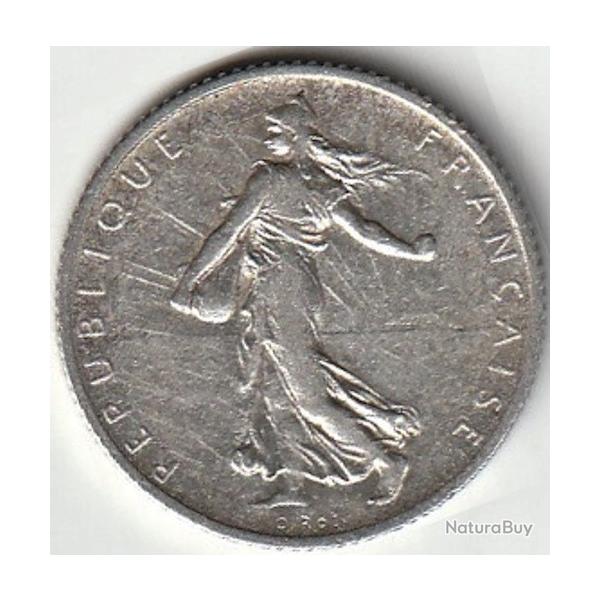 Pi�ce De Monnaie Argent France 1 franc Semeuse1915