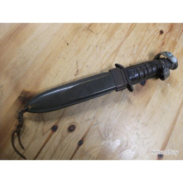 EQUIPEMENT MILITAIRE COUTEAU DE COMBAT U.S M3 SECONDE GUERRE 2