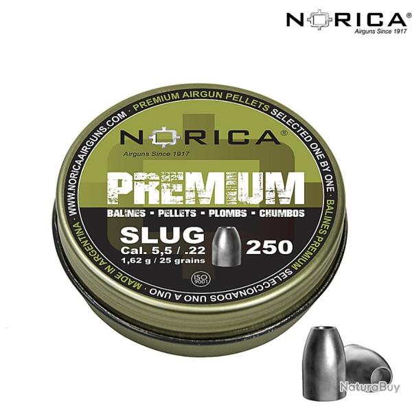 PLOMB NORICA PREMIUM SLUG CAL.5.5  (5 Boites)