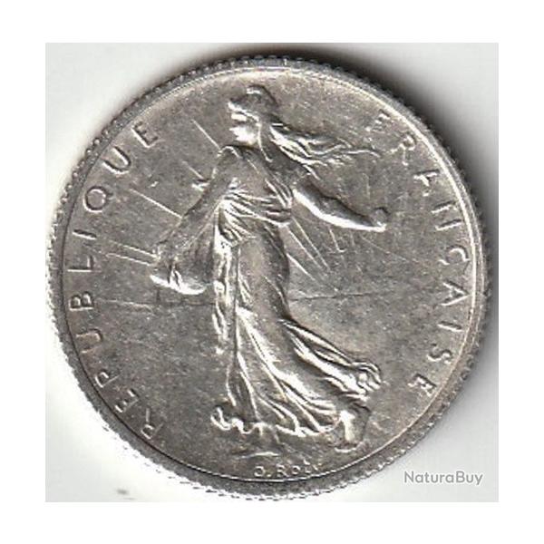 Pi�ce De Monnaie Argent France 1 franc Semeuse1917