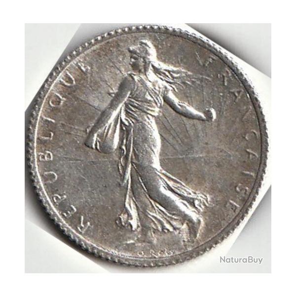 Pi�ce De Monnaie Argent France 1 franc Semeuse1918