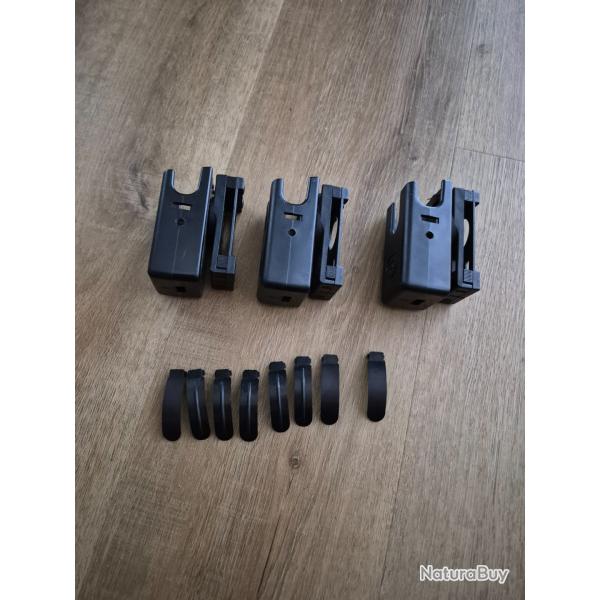 Kit de 3 Portes chargeurs 9mm  Ghost avec ressort de rechange