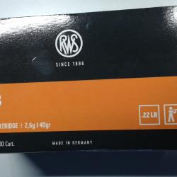 Munitions RWS CLUB 22lr par 500 (Port compris).