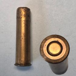 Une cartouche 7,5 suisse modele 1882 a grenaille Lg 34,4 mm Poudre noire Cat : D