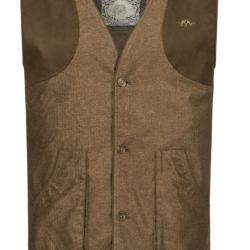 Gilet de chase BLASER Wing Vintage sans manche melange de marron brun