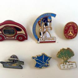 Lot de Pins Anciens Vintages Schweppes Le Tour les &Eacute;pis d'Or Collector