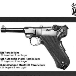 notice pistolet MAUSER P08 en FRANCAIS (envoi par mail) - VENDU PAR JEPERCUTE (m2629)