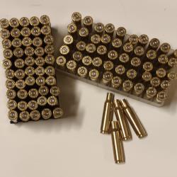 104 douilles - &eacute;tuis - 222 winchester - tir&eacute;es 1x - nettoy&eacute;es tumbler humide