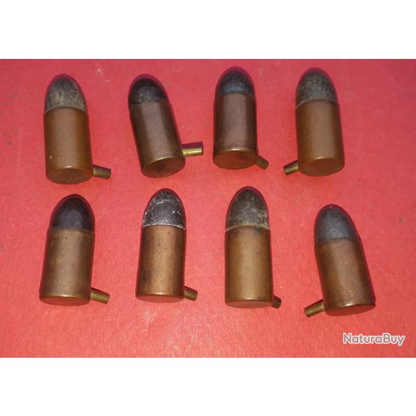 Lot de 8 Cartouches 9MM Broche � Poudre Noire