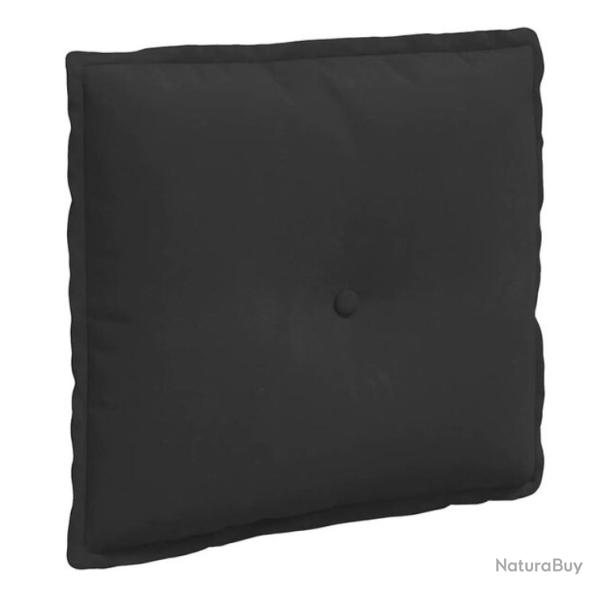 Coussin dos microfibre noir 50x45 cm rembourrage polyester confortable