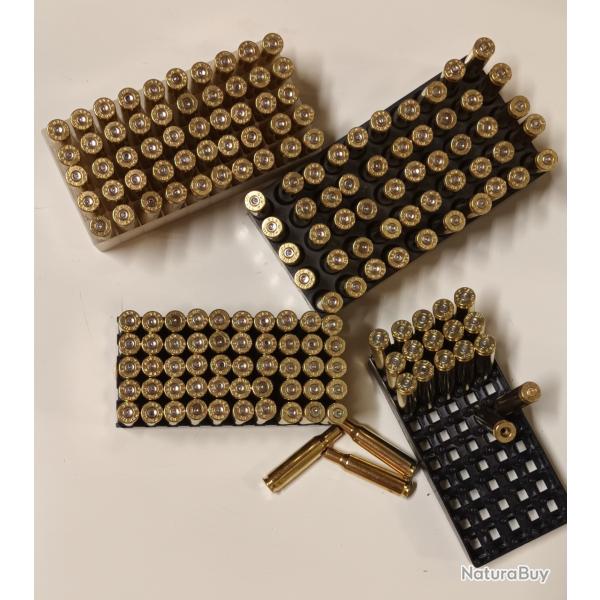 170 douilles - �tuis - 222 sellier et bellot - tir�es 1x - nettoy�es tumbler humide