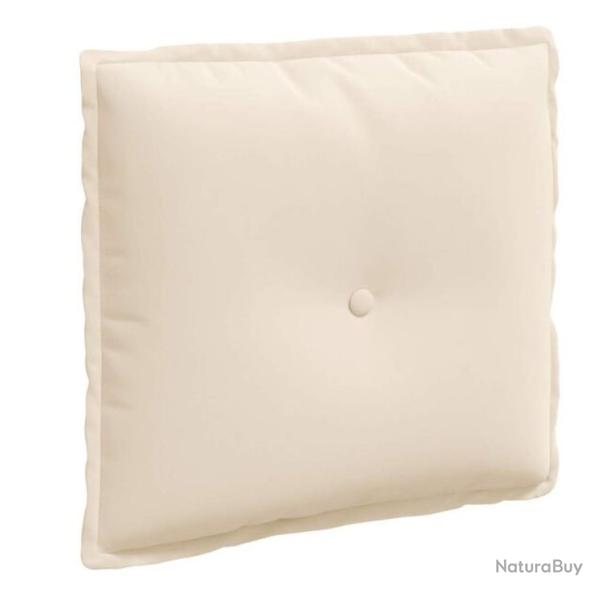 Coussin dos microfibre beige 50x45 cm rembourrage polyester confortable