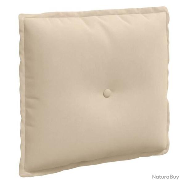 Coussin dos microfibre cr�me 50x45 cm rembourrage polyester confortable