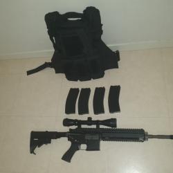 Pack pr&ecirc;t &agrave; jouer-hk416 we-glock17 et gilet