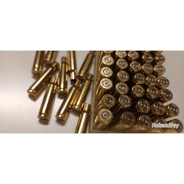 60 douilles - �tuis - 222 sako - tir�es 1x  nettoy�es tumbler humide