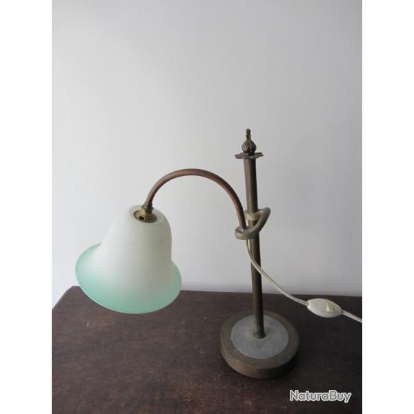 Lampe de bureau en bronze Art populaire 1900