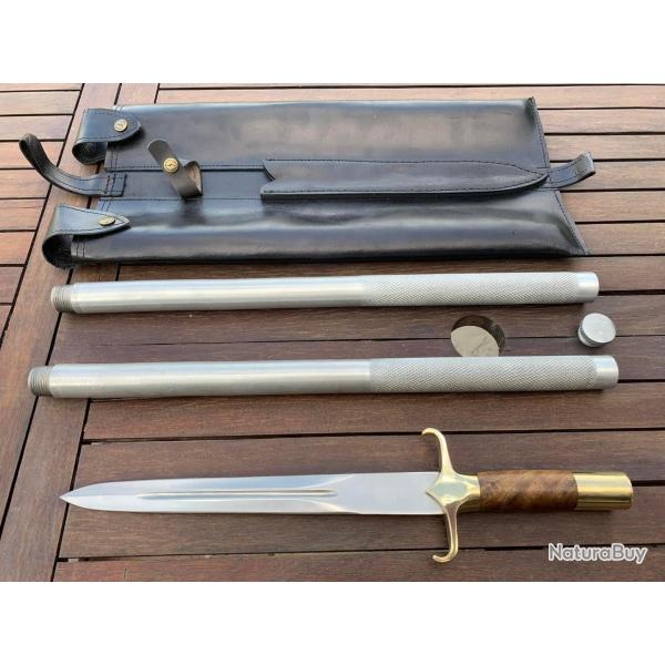 �PIEU MANCHE EN BOIS  PALISSANDRE (2)