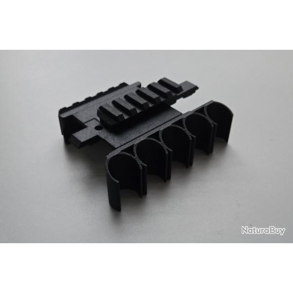 Double rail picatinny et porte munitions HDS68 T4E Umarex HDS 68