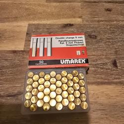 50 cartouches 9mm flobert double charge.