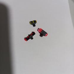 Lot de 3 guidons fluo