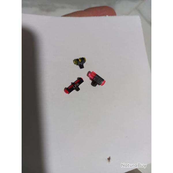 Lot de 3 guidons fluo