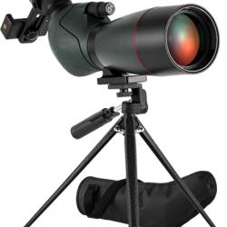 Longue Vue 25-75x70 HD BAK4 FMC IPX6 Double Focus Tr&eacute;pied & Adaptateur Smartphone Chasse Tir et Obse