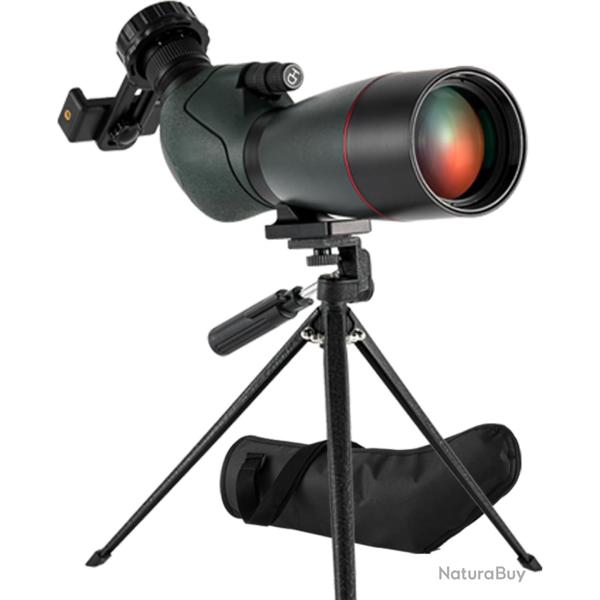 Longue Vue 25-75x70 BAK4 FMC  Monoculaire �tanche IPX6 Double Focus Tr�pied + Adaptateur T�l�phone