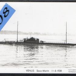 CPA - Marine Militaire Fran&ccedil;aise - Sous - Marin " VENUS " 11-5-1938  N&deg;4478
