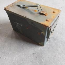 Lot de 5 caisses boîtes à munitions en métal 30 x 18 x 15cm