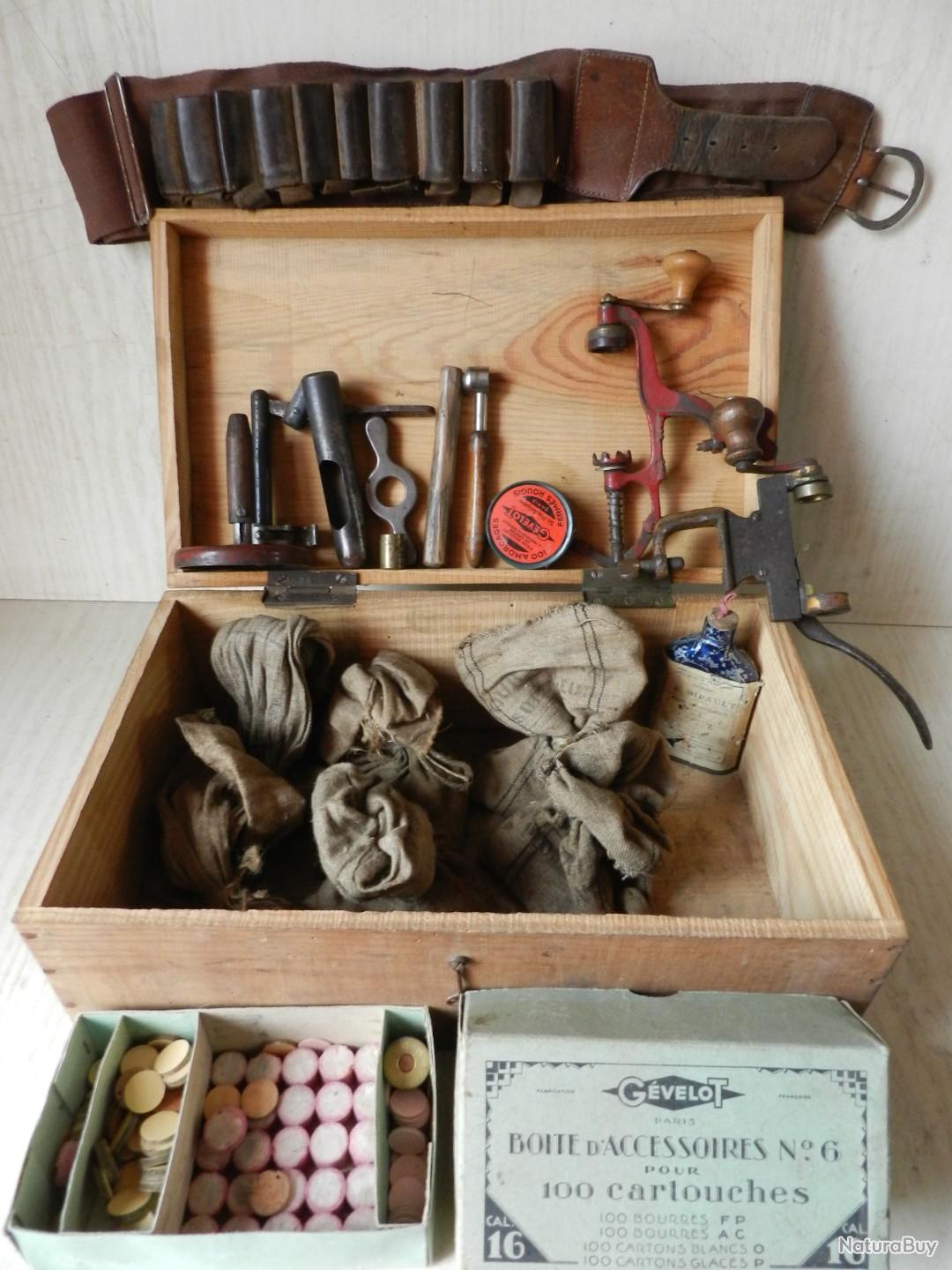 Gros Lot Ancien FABRICATION Cartouches de CHASSE SERTISSEUR