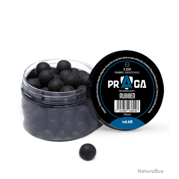 BILLES EN CAOUTCHOUC CAL.68 X100