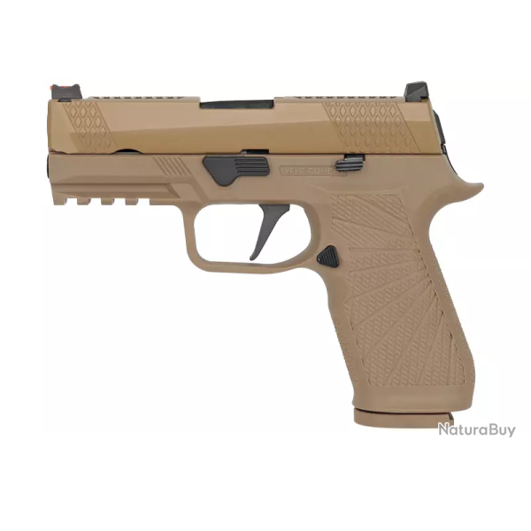 PISTOLET 6MM GAZ F18V2 TAN
