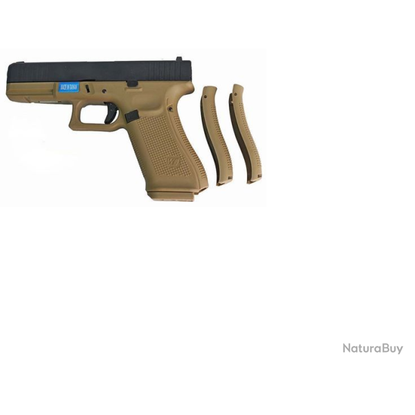 PISTOLET 6MM GAZ G17F GEN5 NOIR ET TAN