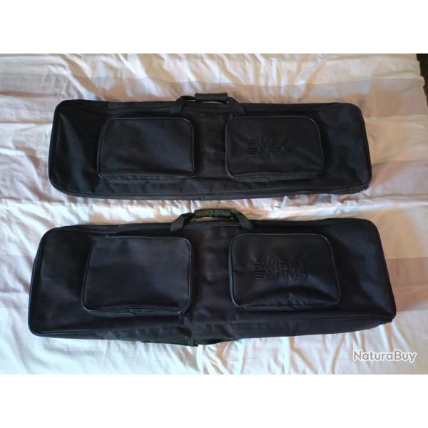Lot de deux housses de transport Swiss Arms 100 x 30 x 8 cm - pour r�plique longue