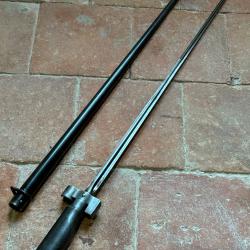 Ba&iuml;onnette fran&ccedil;aise Lebel 1886 2eme type poign&eacute;e acier - WW1 (2)