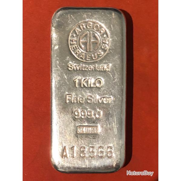 LINGOT D'ARGENT 1KG.