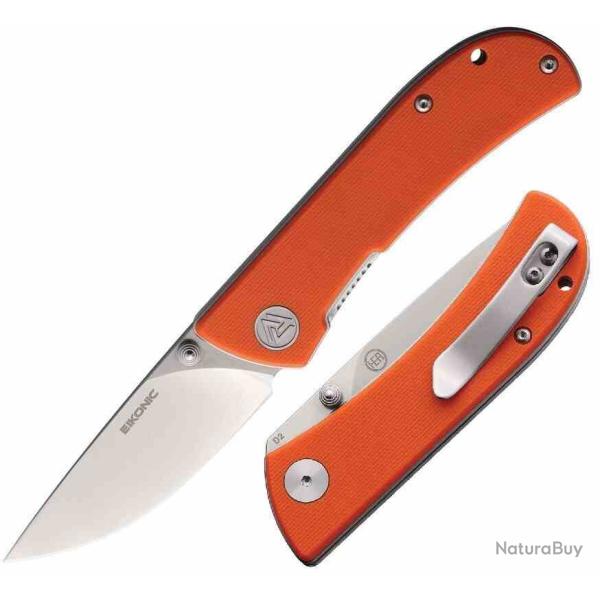 Couteau EIKONIC Fairwind Lame Acier D2 Manche G10 Orange Linerlock IKBS EKC220SOR