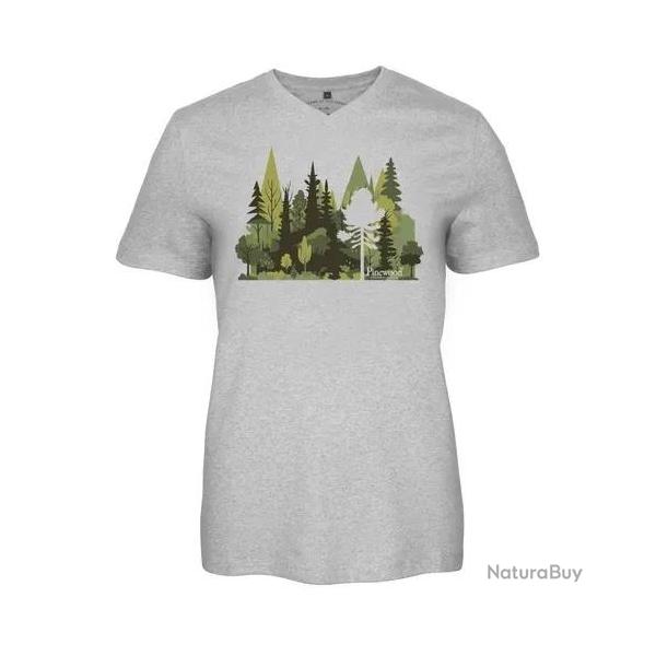 T-shirt Pinewood Outdoor Recycle Finnveden Femme Gris - M