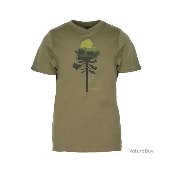 T-shirt Pinewood Outdoor Recycle Finnveden Femme Olive - XXL