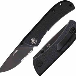 Couteau EIKONIC Fairwind Lame Acier D2 Serr Manche G10 Black Linerlock IKBS EKC220BBS