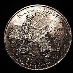 U.S.A. piece de quarter dollar "Massachusetts" 2000 ttb