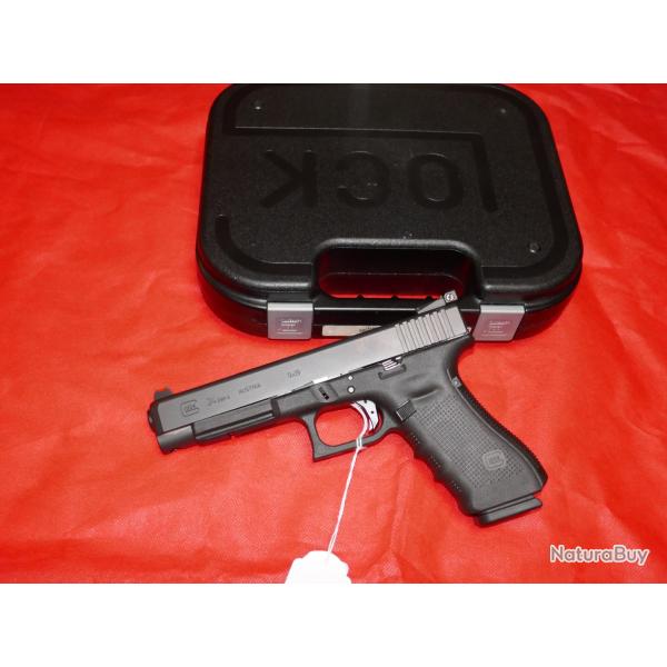 Pistolet GLOCK 34 Gen 4 en 9x19mm avec hausse r�glable LPA et d�tente ZEV