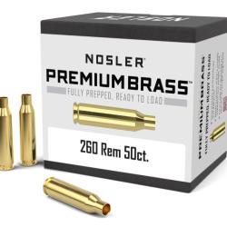 Nosler 50 Douilles 260 Rem